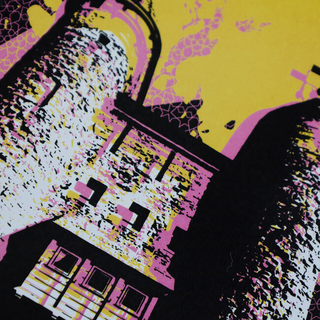 Daniel Heynen Ansichtkaart Helpoort art illustratie