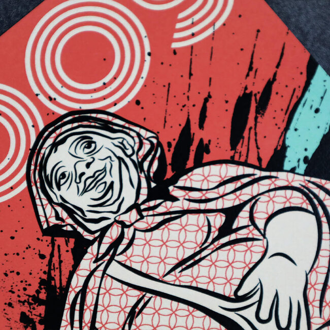 Daniel Heynen Ansichtkaart Mooswief art illustratie