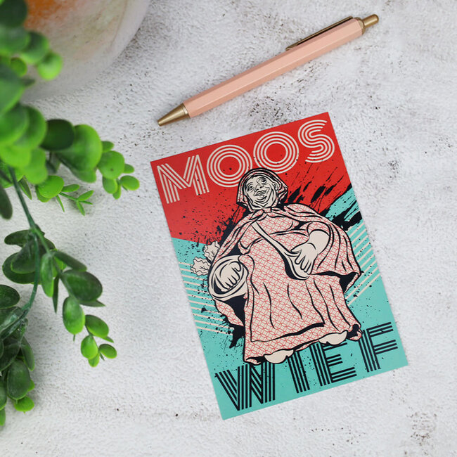 Daniel Heynen Ansichtkaart Mooswief art illustratie