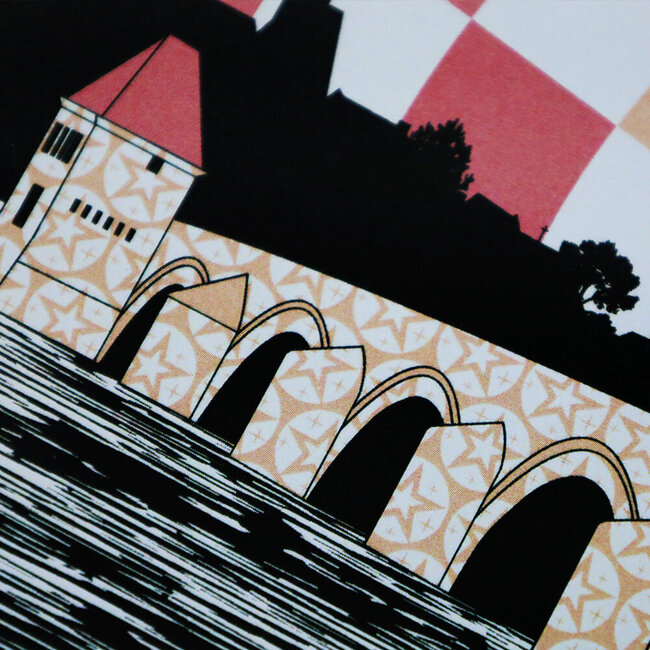 Daniel Heynen Ansichtkaart Sint Servaasbrug art illustratie