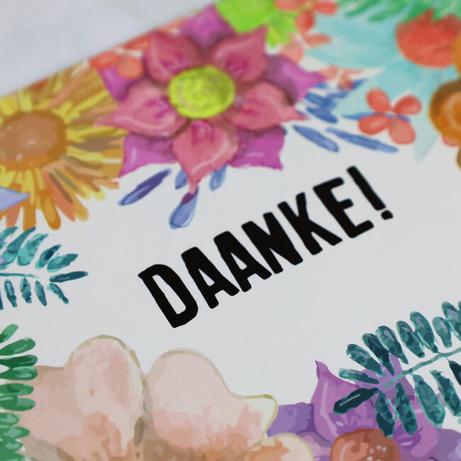 Limburgs Kwartet Wenskaart 'Daanke'