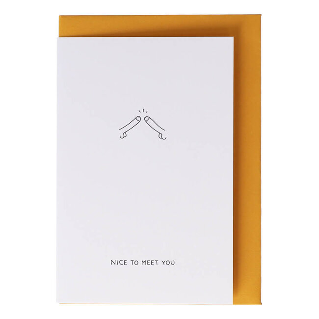 Dicks Don't Lie Wenskaart Nice to meet you