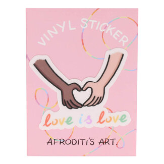 Afroditi's Art Sticker Love is love