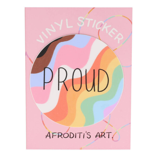 Afroditi's Art Sticker Proud