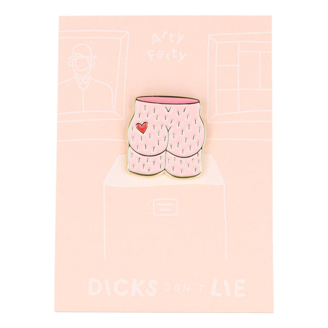 Dicks Don't Lie Pin Arty Farty - roze