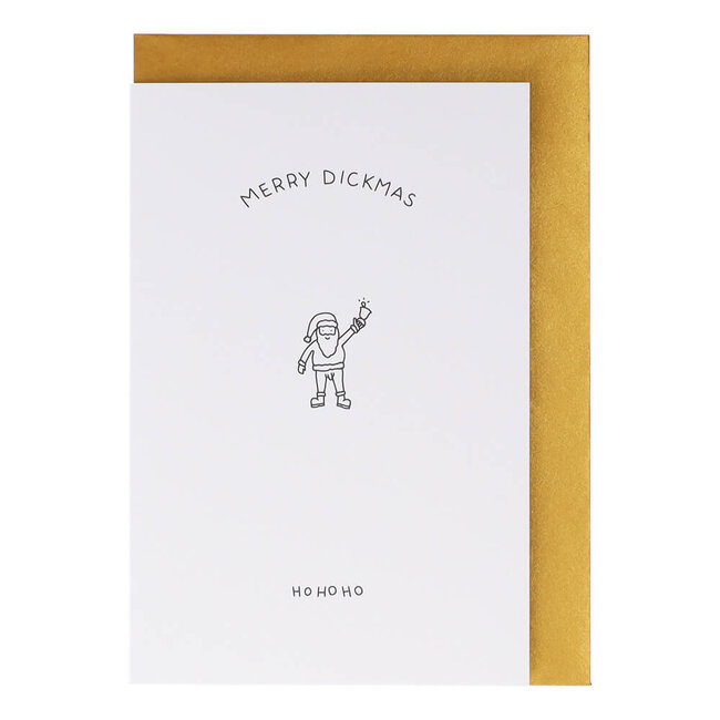 Dicks Don't Lie Kerstkaart Dickmas Ho ho ho