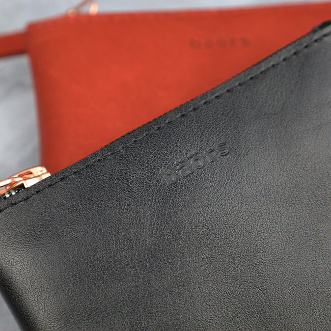 Milan Palma Portemonnee leer dialect 'Bäörs' zwart