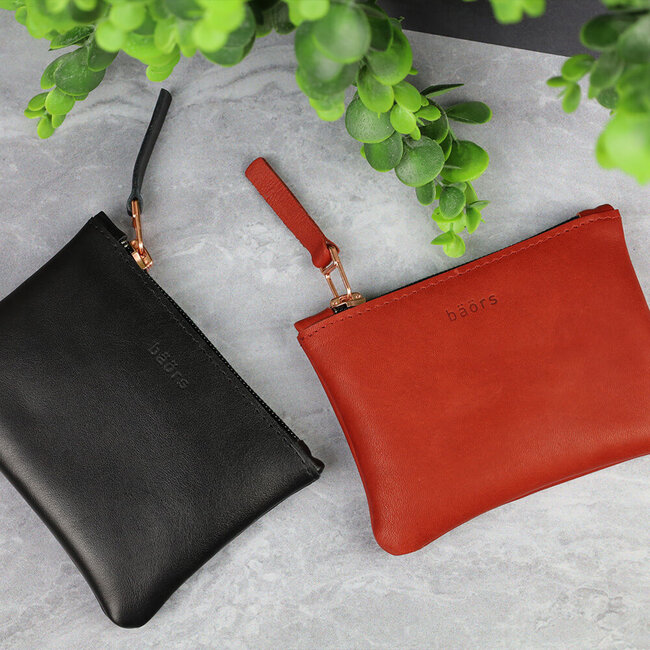 Milan Palma Portemonnee leer dialect 'Bäörs' zwart