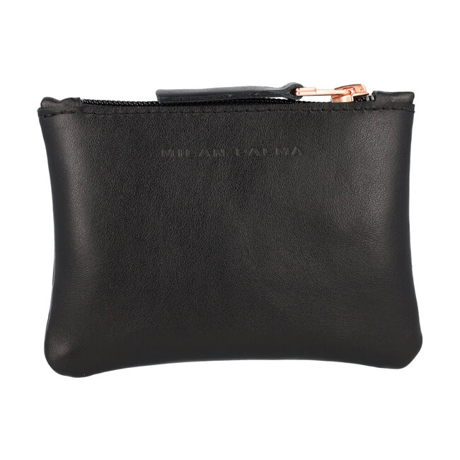 Milan Palma Portemonnee leer dialect 'Bäörs' zwart