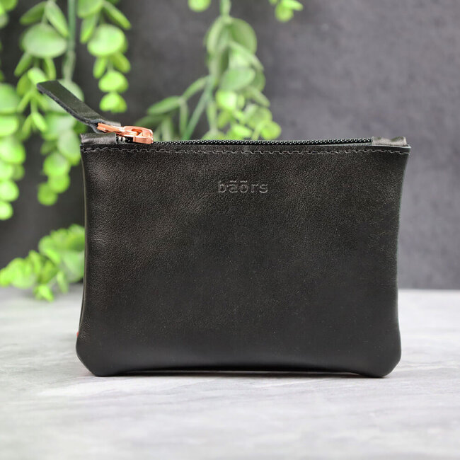 Milan Palma Portemonnee leer dialect 'Bäörs' zwart
