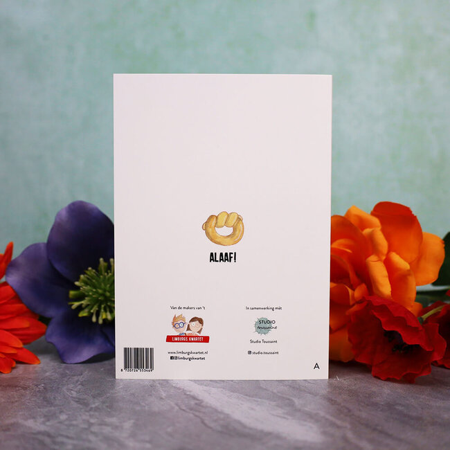 Limburgs Kwartet Wenskaart 'Proficiat ‘nne sjieke vastelaovend!'