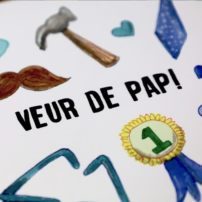 Limburgs Kwartet Wenskaart 'Veur de pap'