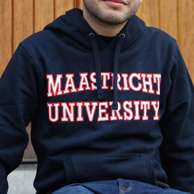 Maastricht University Hoodie Maastricht University - navy blauw (geborduurd logo)