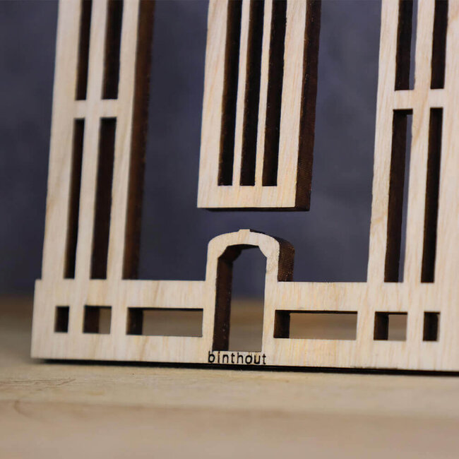 Binthout Silhouet Stadstoren Sint Janskerk Maastricht - 30 cm