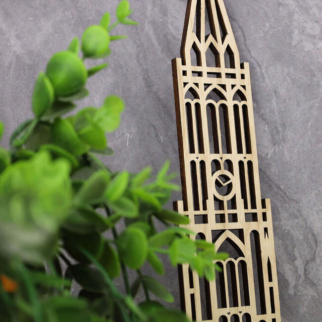 Binthout Silhouet Stadstoren Sint Janskerk Maastricht - 30 cm