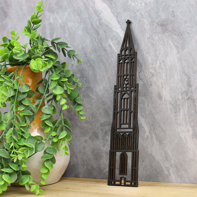 Binthout Silhouet Stadstoren Sint Janskerk Maastricht - 30 cm