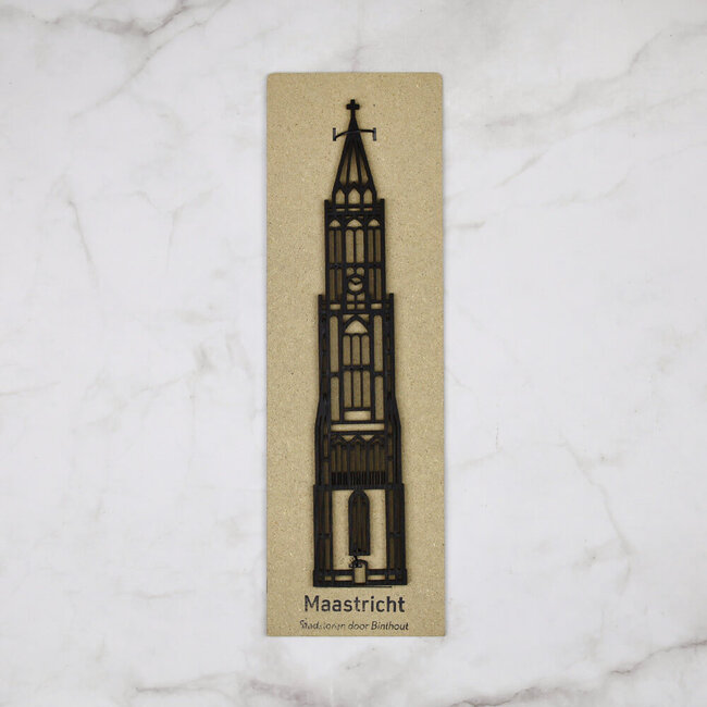 Binthout Silhouet Stadstoren Sint Janskerk Maastricht - 30 cm