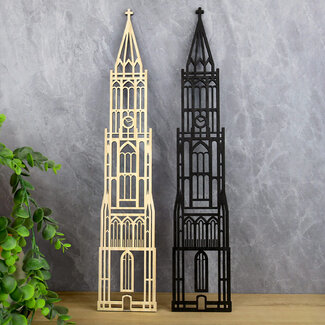 Binthout Silhouet stadstoren Sint Janskerk Maastricht - 40 cm