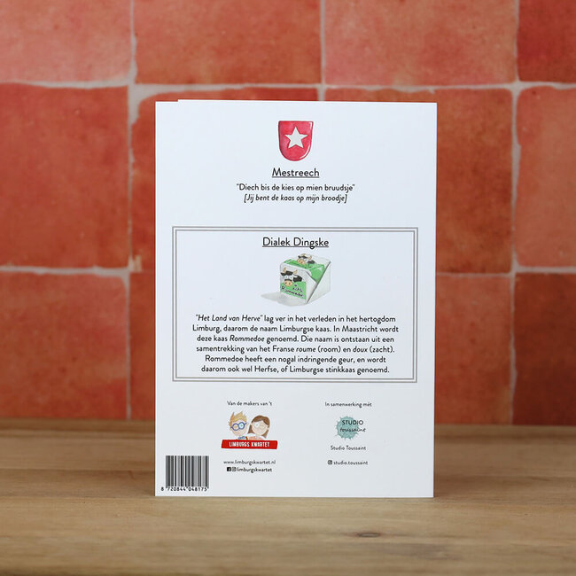 Limburgs Kwartet Wenskaart 'Diech bis de kies op mien bruudsje'