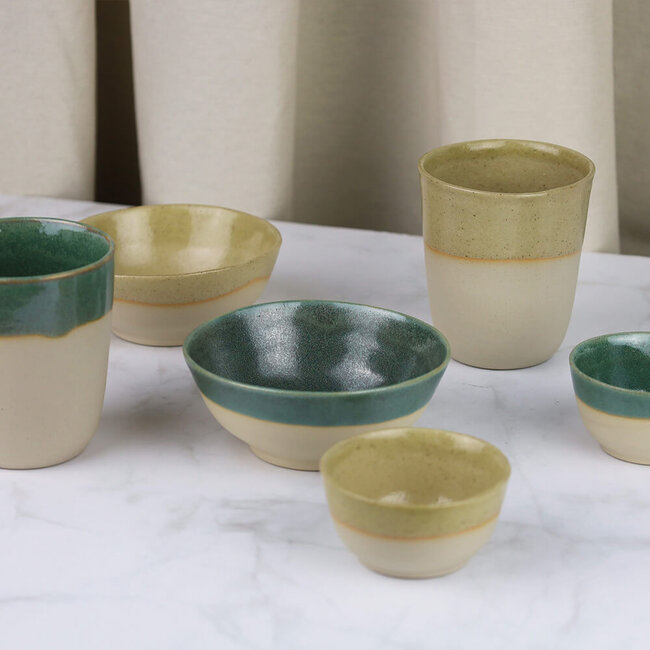 Studio Schuwirth Beker keramiek beige-grijs