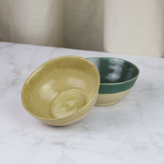 Studio Schuwirth Kom keramiek beige-grijs