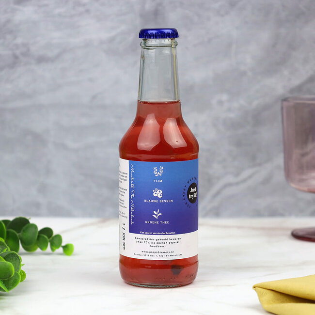 Prop's brewery Kombucha blauwe bessen en tijm - 250 ml