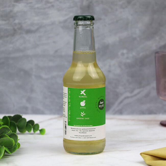 Prop's brewery Kombucha appel en kaneel - 250 ml