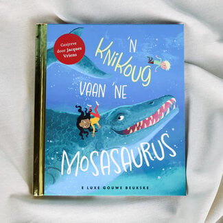 Jacques Vriens 'n knikoug vaan 'ne Mosasaurus