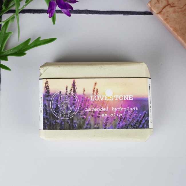 SoapSeries Natuurlijke zeep LoveStone - lavendel