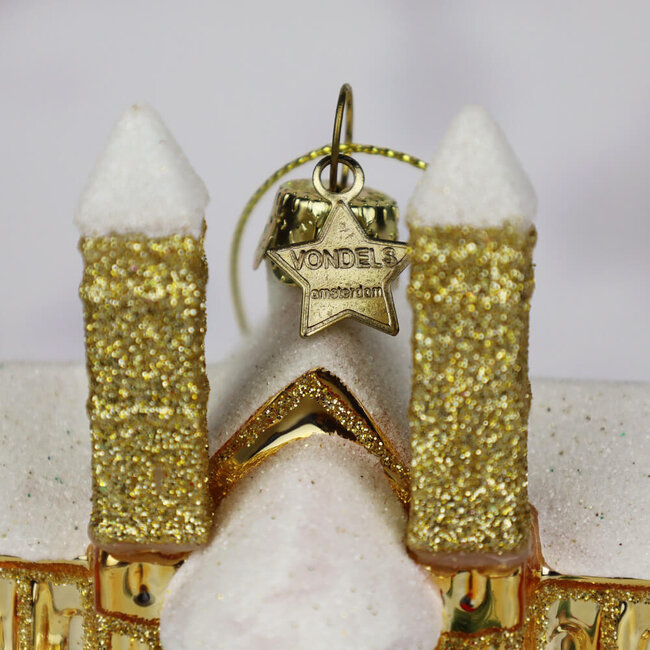 Vondels Glazen Kerstornament Sint Servaas Basiliek - goud