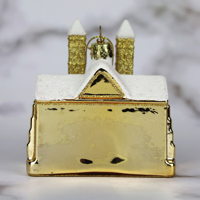 Vondels Glazen Kerstornament Sint Servaas Basiliek - goud