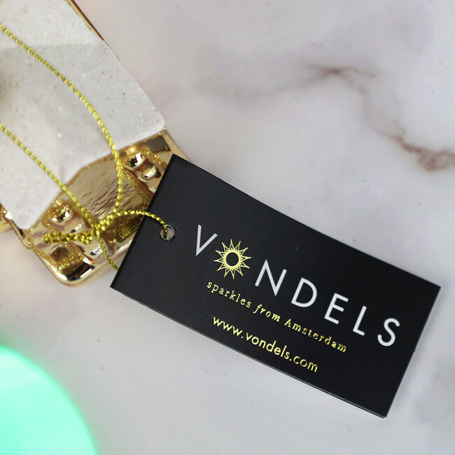 Vondels Glazen Kerstornament Sint Servaas Basiliek - goud