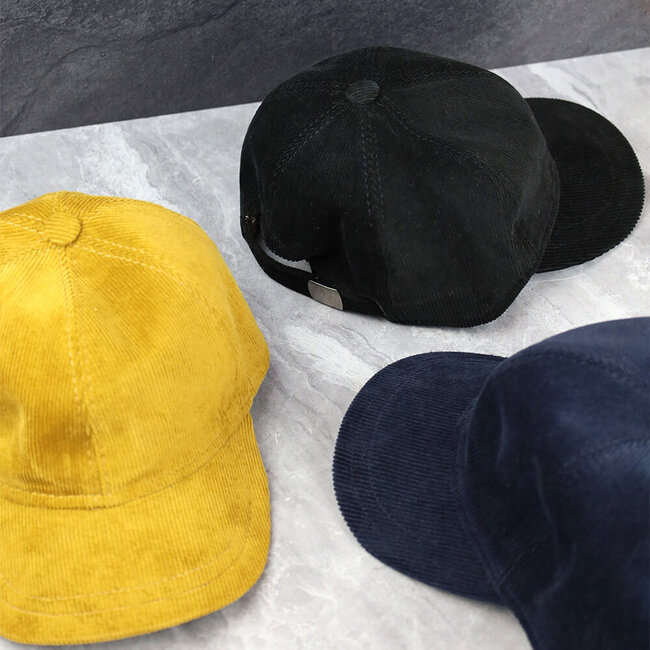 Atelier Pauline Pet baseball cap ribstof - donkerblauw