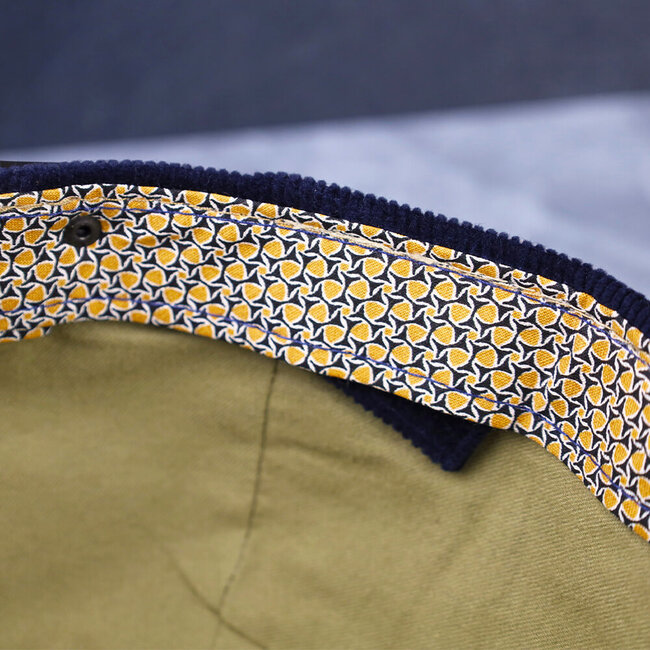 Atelier Pauline Pet baseball cap ribstof - donkerblauw