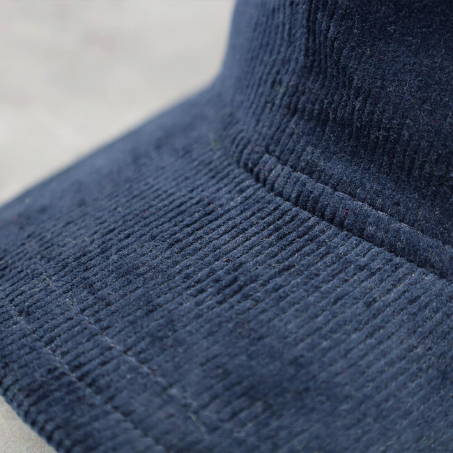 Atelier Pauline Pet baseball cap ribstof - donkerblauw