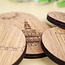 City Shapes Onderzetters Maastricht hout - 6 stuks