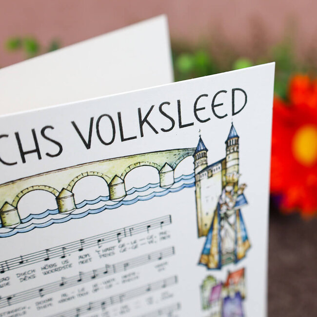 Maastricht Store Wenskaart Mestreechs volksleed - A5