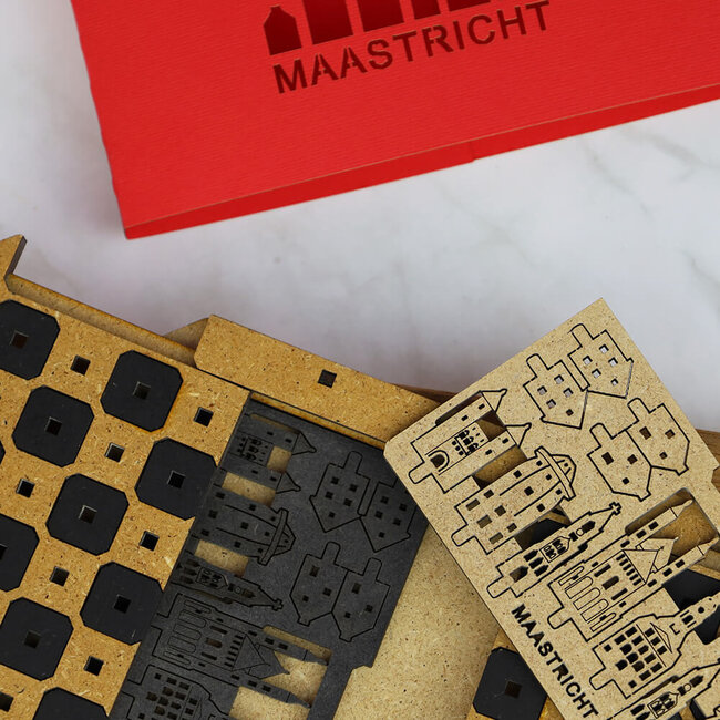 Meuq Design Schaakbord Maastricht set - 15 cm