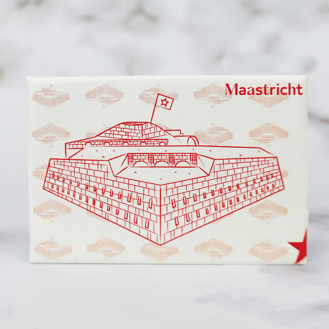 Maastricht Store Magneet Fort Sint Pieter wit-rood
