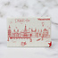 Maastricht Store Magneet Skyline Maastricht wit-rood