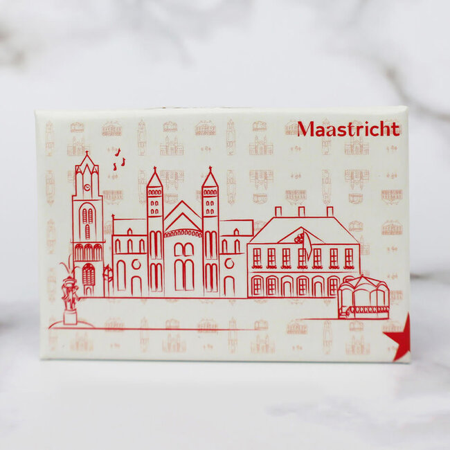 Maastricht Store Magneet Vrijthof wit-rood