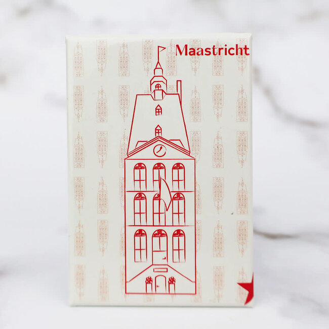 Maastricht Store Magneet Dinghuis wit-rood