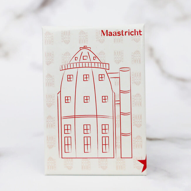 Maastricht Store Magneet Bonnefanten wit-rood