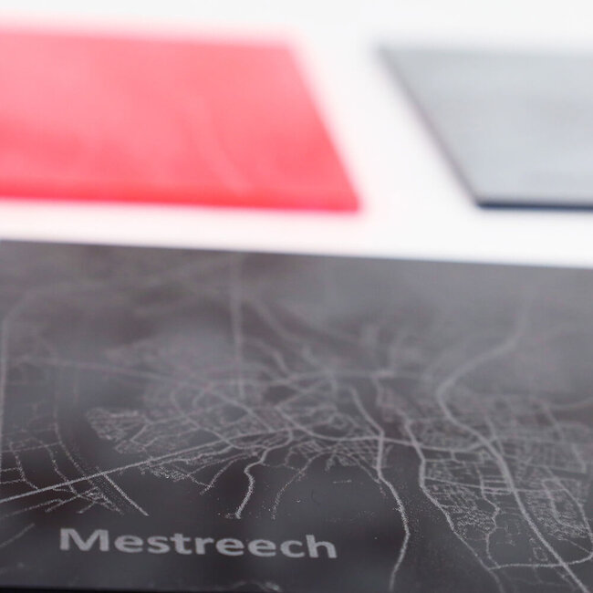 FCK PRFCT Tegeltje 'Mestreech' plexiglas - zwart