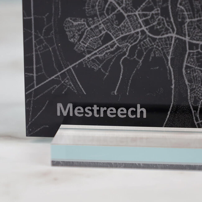 FCK PRFCT Tegeltje 'Mestreech' plexiglas - zwart