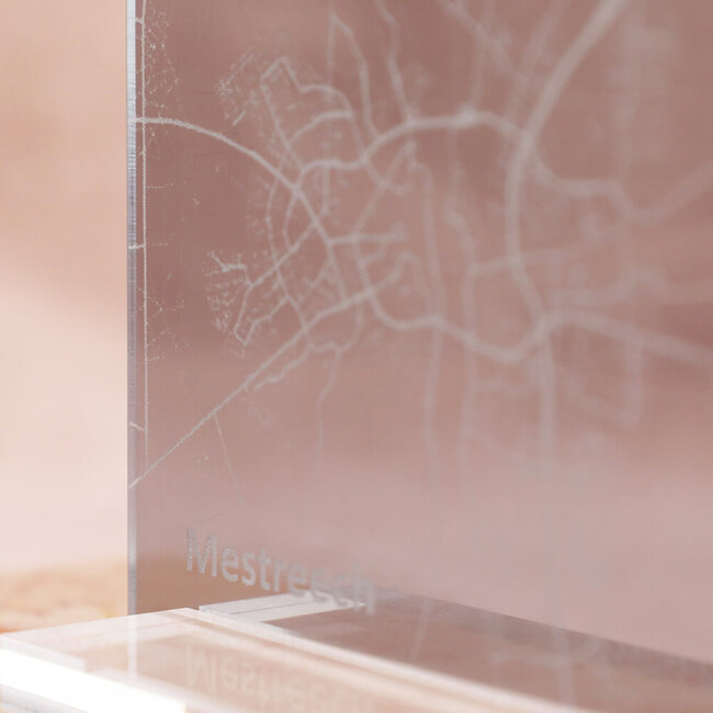 FCK PRFCT Tegeltje 'Mestreech' plexiglas - grijs