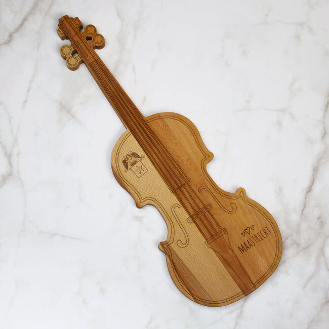 Wide World Trade Borrelplank viool Maastricht hout