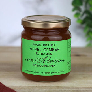 Adriaan de Smaakmaker Maastrichtse Appel-Gember jam - 225 g