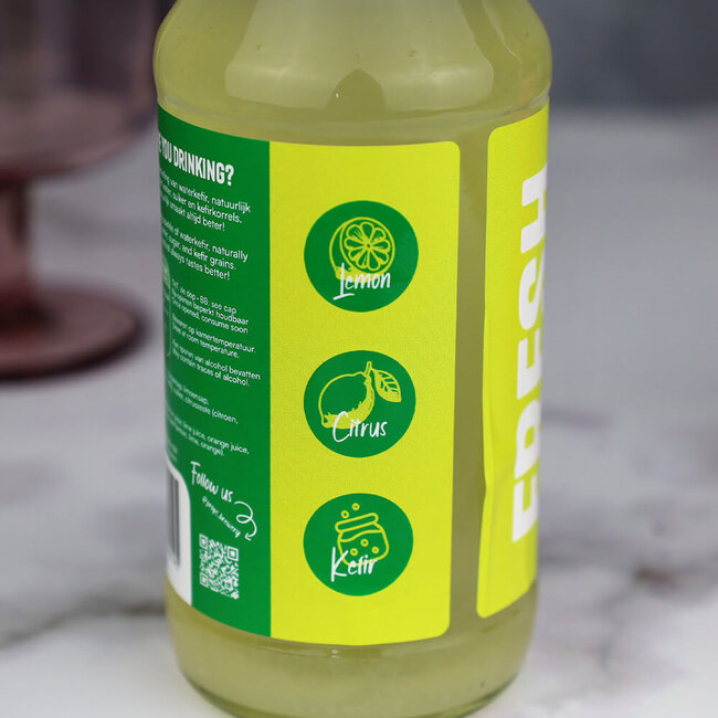 Prop's brewery Kefir soda fresh lemon - 250 ml