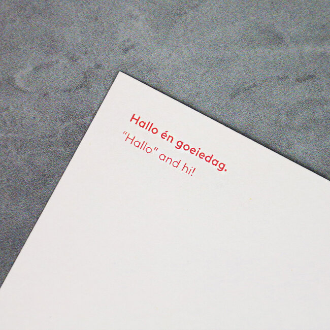 Maastricht Store Wenskaart 'Hallo én bezjoer'